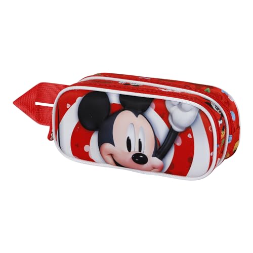 Micky Maus Twirl-3D Doppelfedermäppchen, Rot, 22 x 9,5 cm Micky Maus Twirl-3D Doppelfedermäppchen, Rot, 22 x 9,5 cm von Disney