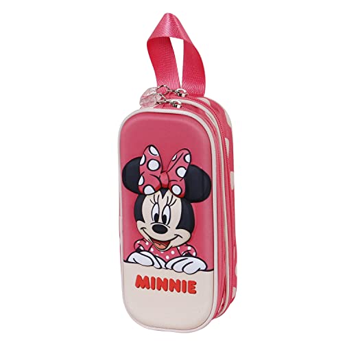 Minnie Maus Bobblehead-3D Doppelfedermäppchen, Rosa Minnie Maus Bobblehead-3D Doppelfedermäppchen, Rosa von Disney