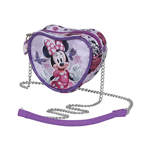 Minnie Maus Butterflies-Mini Herz Schultertasche, Lila Minnie Maus Butterflies-Mini Herz Schultertasche, Lila von Disney