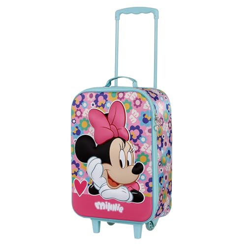 Disney Unisex Soft 3D Trolley-Koffer Heart 6527 Rosa Einheitsgröße von Disney
