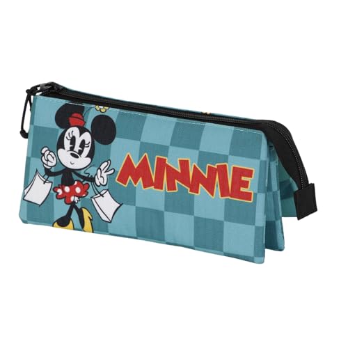 Minnie Maus Indigo-Dreifach Federmäppchen, Türkis, 23 x 11 cm Minnie Maus Indigo-Dreifach Federmäppchen, Türkis, 23 x 11 cm von Disney