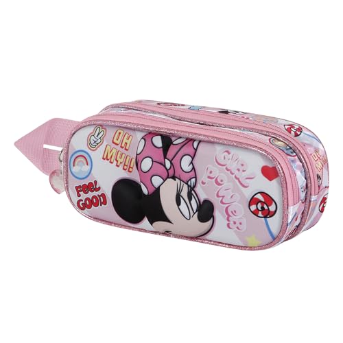 Disney Minnie Maus Power-3D Doppelfedermäppchen, Rosa, 22 x 9,5 cm Disney Minnie Maus Power-3D Doppelfedermäppchen, Rosa, 22 x 9,5 cm von Disney
