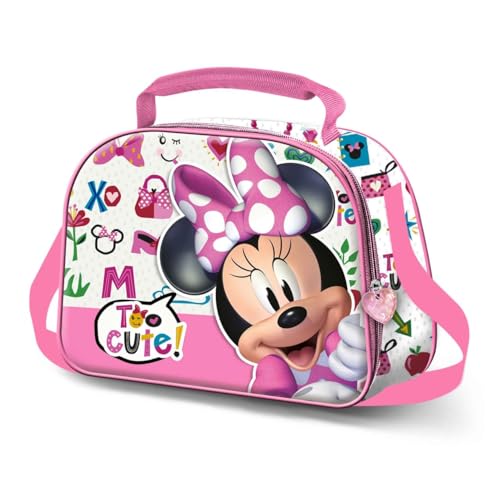 Minnie Maus Too Cute-3D Frühstückstasche, Rosa, 25,5 x 20 cm Minnie Maus Too Cute-3D Frühstückstasche, Rosa, 25,5 x 20 cm von Disney