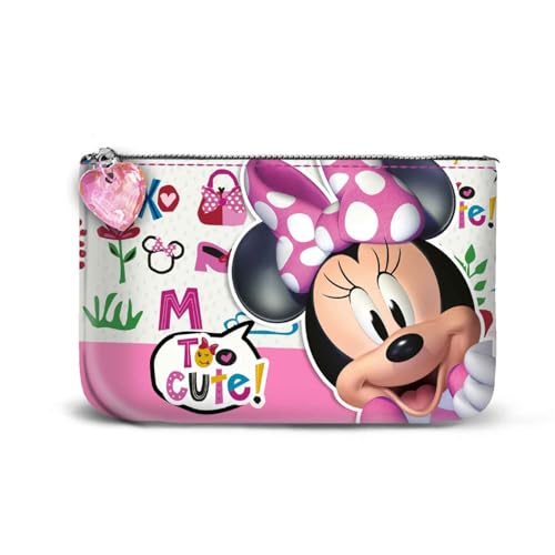 Disney Minnie Maus Too Cute-Kleines Quadratisches Geldbörse, Rosa, 10 x 7 cm von Disney