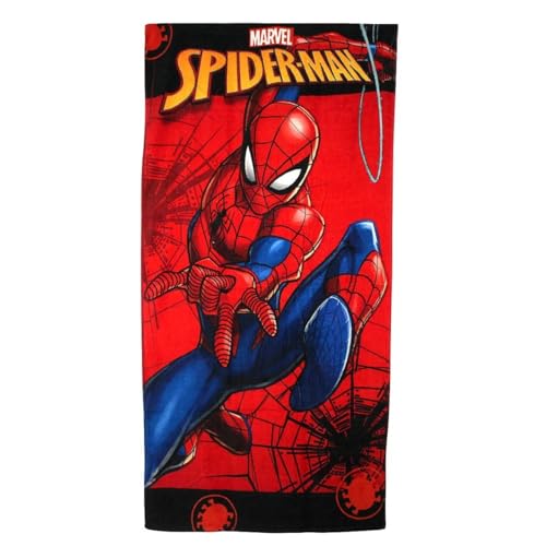 Spiderman-Handtuch, weicher und saugfähiger Stoff, Spiderman-Design, perfekt für den Strand oder Pool, Rot, Einheitsgröße Spiderman-Handtuch, weicher und saugfähiger Stoff, Spiderman-Design, perfekt für den Strand oder Pool, Rot, Einheitsgröße von Disney