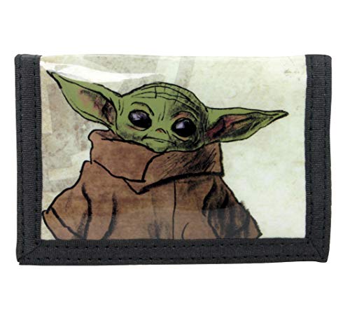 The Mandalorian The Child Baby Yoda Card and Coin Tri-Fold Wallet von Disney