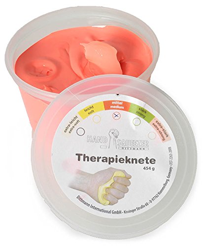 Therapieknete 453 g Physiotherapie Training Knete mittel - rot von Dittmann