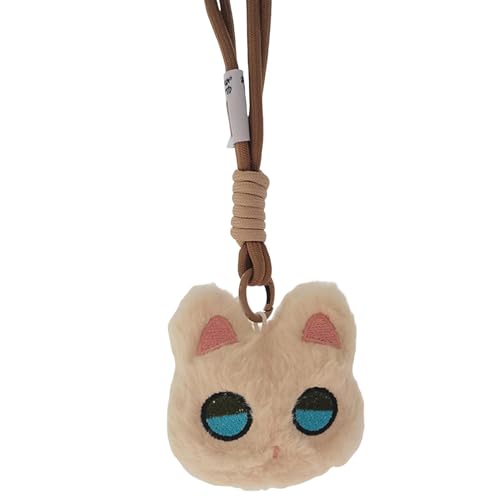 Diuyzoc Cat Purse Charm | Adorable Cat Plush Pendant | Plush Backpack Pendant | Cute Cat Keychain | Cat Themed Keychain | Squeaky Design Perfect Companion for Any Travel Lover von Diuyzoc