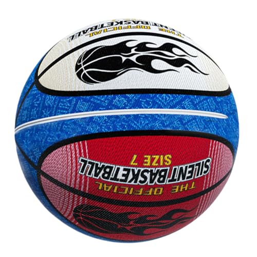 Diuyzoc Geräuschloser Basketball, Indoor-Trainingsbasketball, Dribbling-Trainingsball, Weiche Schaumstoffkonstruktion, Leise Sprungfunktion, 21 cm, 24 cm, Für Indoor-Dribbling, Basketballtraining von Diuyzoc