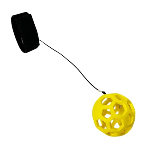 Diuyzoc Golfschwung-Trainerball, Trainingsball Mit Sofortigem Feedback, Korrektur des Golfschwungs, Effizientes Üben, Verbesserung des Golfschwungs, 30 cm, Gelb, Für Profis Und Anfänger von Diuyzoc