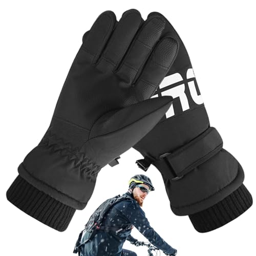 Diuyzoc Touchscreen Finger Fäustlinge Laufen Winterhandschuhe Thermo Weiche Handschuhe Wasserdichte Winterhandschuhe Warme Fahrradhandschuhe Einfach zu Bedienen Tragbar für Männer Frauen von Diuyzoc