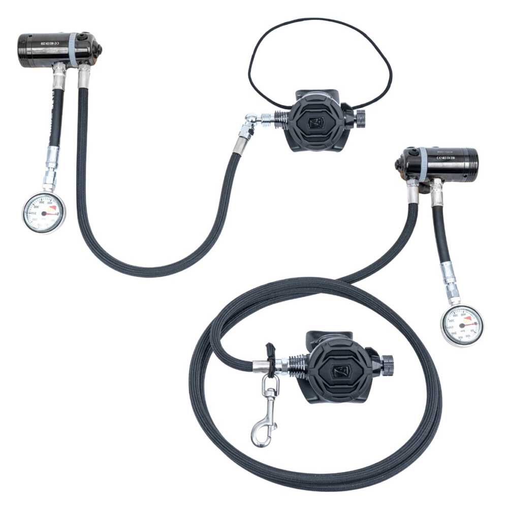 Dive Rite Xt1/xt4 Sidemount Rr - Din - Bar Regulator Set Silber von Dive Rite