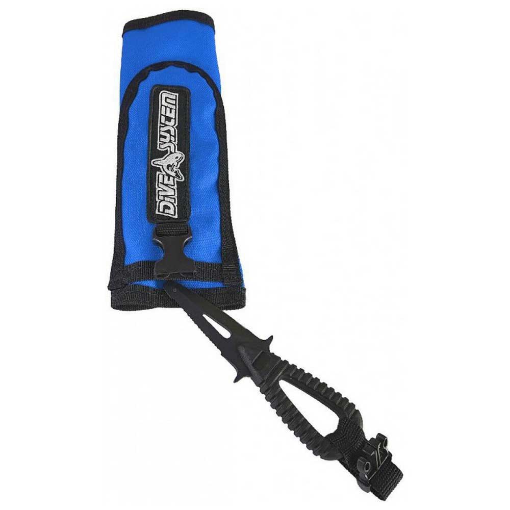 Dive System Inflator Cover With Knife Blau von Dive System
