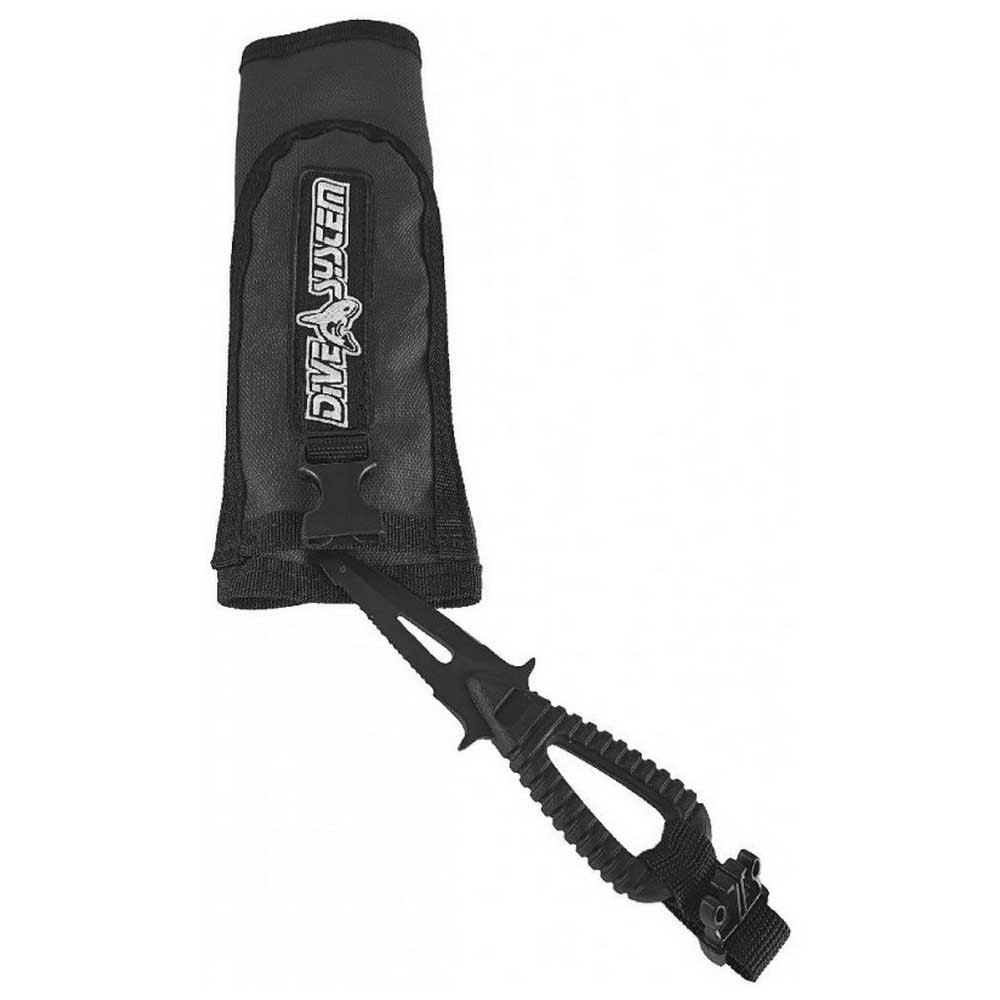 Dive System Inflator Cover With Knife Schwarz von Dive System