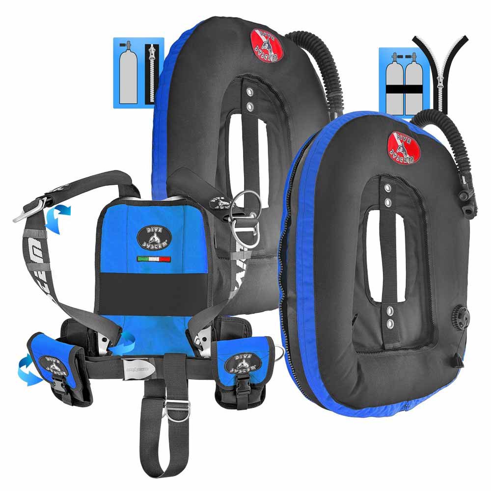 Dive System Quikly Moby Wing Blau von Dive System