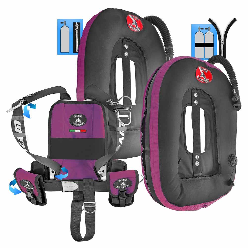 Dive System Quikly Moby Wing Rot von Dive System
