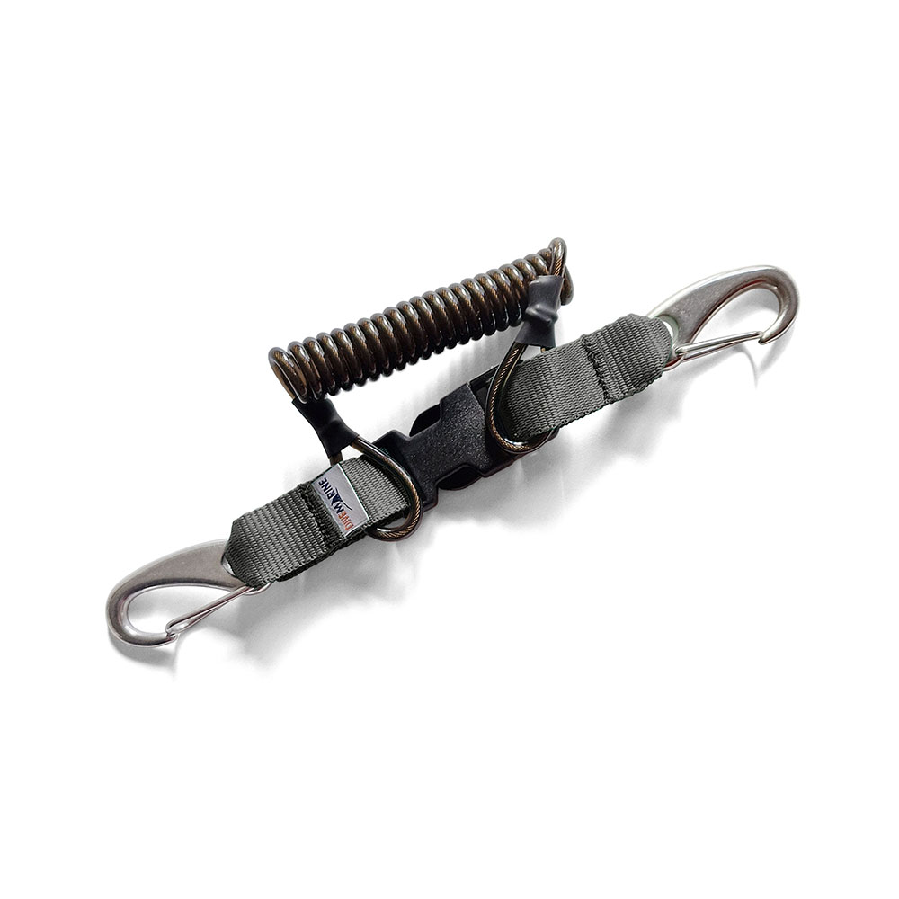 Divemarine Stainless Steel Wire Webbing With Double 70 Mm Spring Snap Verlängerung Divemarine Stainless Steel Wire Webbing With Double 70 Mm Spring Snap Verlängerung von Divemarine