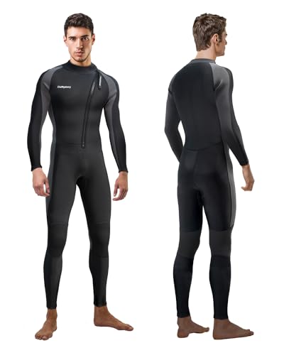 Divmystery Neoprenanzug Herren (14 Größen) - Super Dehnbar - 3/2 mm Ganzkörper-Neoprenanzüge für Herren, Neoprenanzug zum Surfen, Schnorcheln, Kajakfahren, Stand-Up-Paddleboarding und Wassersport von Divmystery