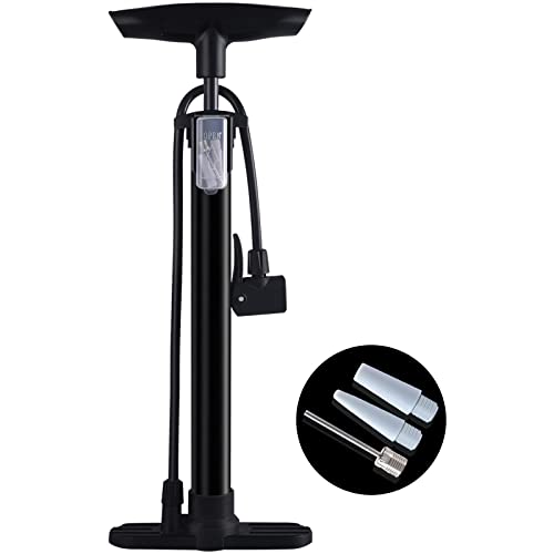 Diyife Standluftpumpe, Fahrrad Standpumpe für Presta & Schrader Ventile, 160PSI Hochdruck Fahrradpumpe Luftpumpe mit Ballnadel und Adapter von Diyife