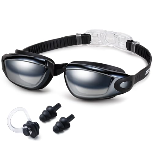 Dizokizo Schwimmbrille Erwachsene Wassersport Schwimmbrillen Anti-Beschlag und UV Schutz Wasserdicht klare Sicht einfach einzustellen für Herren Damen Dizokizo Schwimmbrille Erwachsene Wassersport Schwimmbrillen Anti-Beschlag und UV Schutz Wasserdicht klare Sicht einfach einzustellen für Herren Damen von Dizokizo