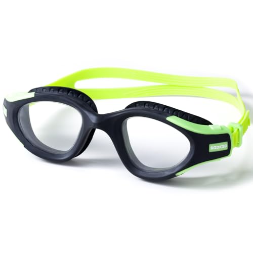 Dizokizo Schwimmbrille UV-Schutz Anti-Fog Kein Auslaufen Schwimmbrille Einfach einzustellen für Erwachsene Männer Frauen von Dizokizo