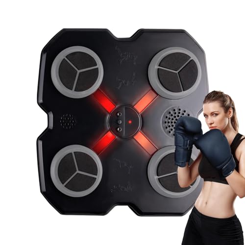 Dmuzsoih Boxtrainingsgerät, Boxgerät zur Wandmontage - Intelligentes Boxtrainingsgerät mit Musik | Smart Counting Punching Trainer für Damen und Herren, Fitness für Schlafsaal, Wohnzimmer von Dmuzsoih