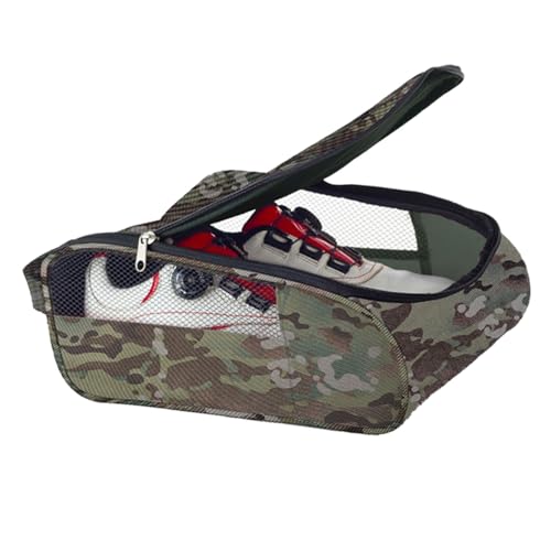 Dmuzsoih Golfschuhtasche für Reisen,Golfschuhtasche,Sportschuhtasche Reiseschuhtasche | Faltbare Sneaker-Tasche, atmungsaktive Schuh-Reisetasche für Damen und Herren von Dmuzsoih