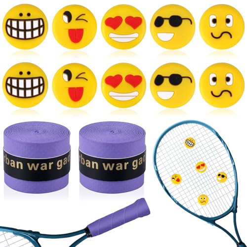 Dncvb 10 Dämpfer Tennisschläger mit 2 Griffband Tennisschläger, Vibrationsdämpfer Tennisschläger Lustige Tennisschläger Stoßdämpfer, Silikon Tennis Dämpfer für Reduziert Schlägervibrationen Dncvb 10 Dämpfer Tennisschläger mit 2 Griffband Tennisschläger, Vibrationsdämpfer Tennisschläger Lustige Tennisschläger Stoßdämpfer, Silikon Tennis Dämpfer für Reduziert Schlägervibrationen von Dncvb