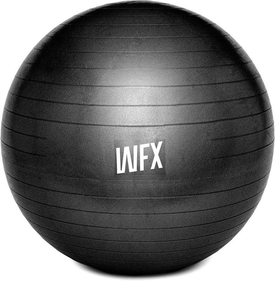 #DoYourFitness Gymnastikball Orion, Ø 55 cm Schwarz Sitzball Yoga Pilates Sport Fitness Ball + Pumpe von #DoYourFitness