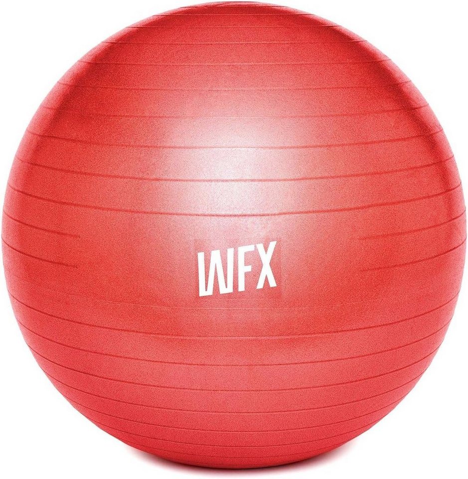 #DoYourFitness Gymnastikball Orion Ø 75 cm, Rot Sitzball Yoga Pilates Sport Fitness Ball + Pumpe von #DoYourFitness