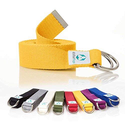 #DoYourYoga Yogagurt »Madira« / Yoga-Belt Gurt 100% Baumwolle mit stabilem Metall-Ring-Verschluss / 250 x 3,8 cm/gelb #DoYourYoga Yogagurt »Madira« / Yoga-Belt Gurt 100% Baumwolle mit stabilem Metall-Ring-Verschluss / 250 x 3,8 cm/gelb von #DoYourYoga
