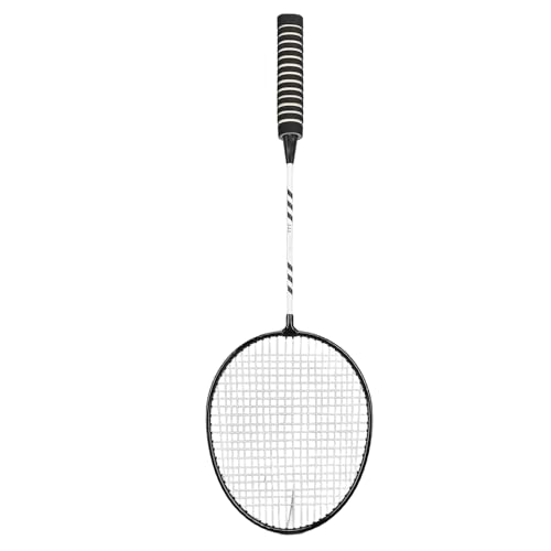 Badmintonschläger, Badmintonschläger 2 Stück Saitenschutzschlitze aus Eisenlegierung mit Tragetasche für Unterhaltung (Black) von Doact