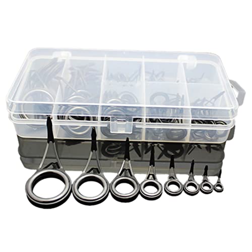Docooler 75 Stück verschiedene Größen Angelrute Führungsspitze Angelschnur Spinning Guide Augen Ringe Spitze Top Repair Kit Set Docooler 75 Stück verschiedene Größen Angelrute Führungsspitze Angelschnur Spinning Guide Augen Ringe Spitze Top Repair Kit Set von Docooler