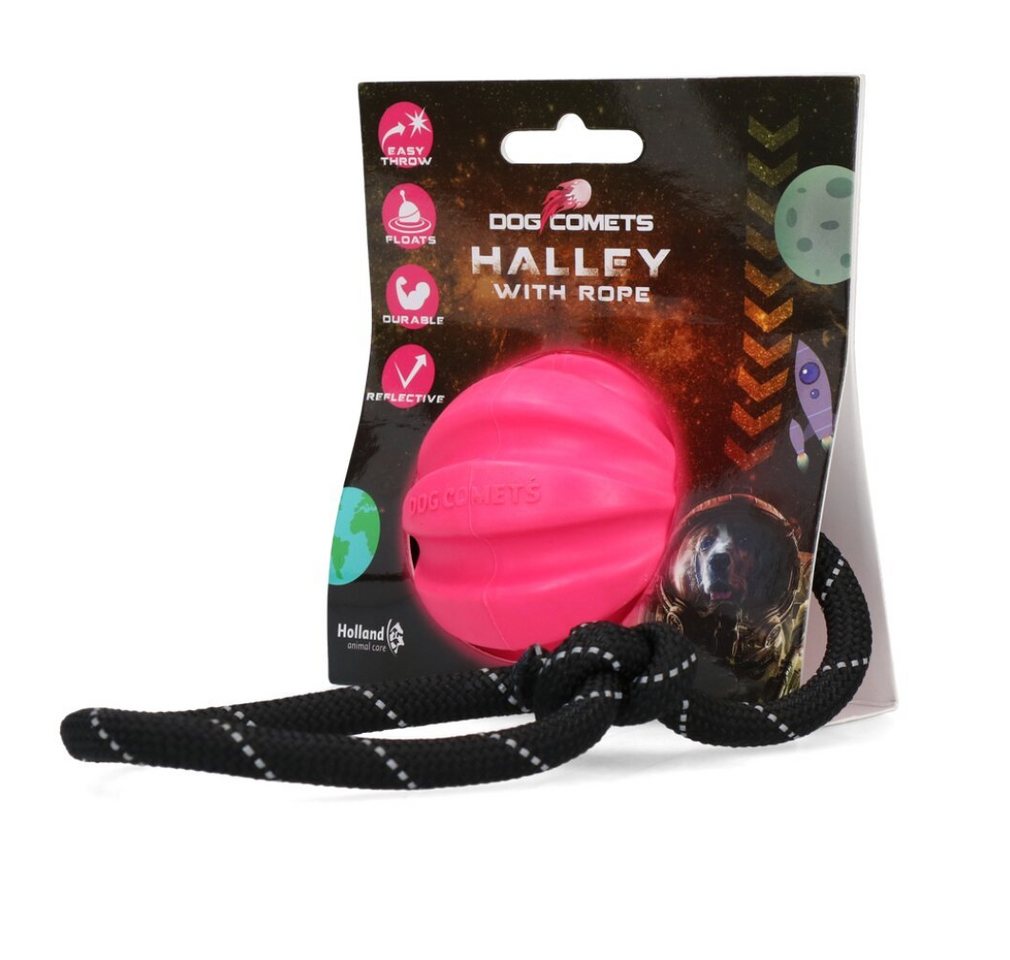 Dog Comets Tierball Ball Halley Pink with rope Dog Comets Tierball Ball Halley Pink with rope von Dog Comets