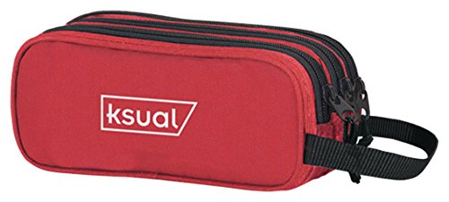 Dohe 50502 - Ksual - Dreifachtasche - Farbe Rot, rot, 22 cm, Federmäppchen Dohe 50502 - Ksual - Dreifachtasche - Farbe Rot, rot, 22 cm, Federmäppchen von DOHE