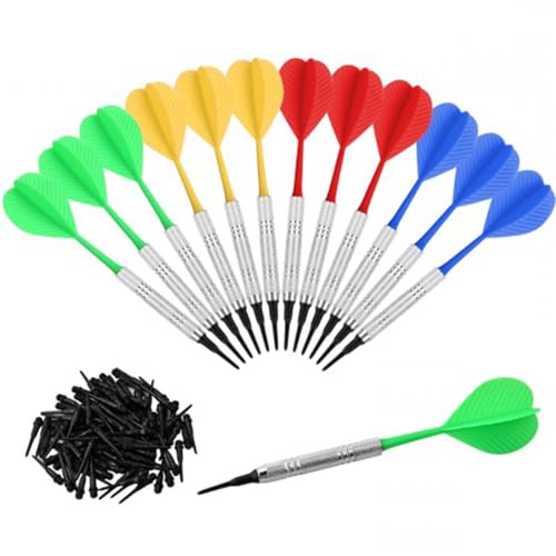 Dokeno 12 Stück Dartpfeile mit Kunstoffspitze Soft Darts Pfeile Set mit 100 Zusätzlichen Dartspitzen 14g Dartpfeile Plastik Professionelle Dartpfeile für Junge Leute und Alte Leute Innenaktivitäten Dokeno 12 Stück Dartpfeile mit Kunstoffspitze Soft Darts Pfeile Set mit 100 Zusätzlichen Dartspitzen 14g Dartpfeile Plastik Professionelle Dartpfeile für Junge Leute und Alte Leute Innenaktivitäten von Dokeno