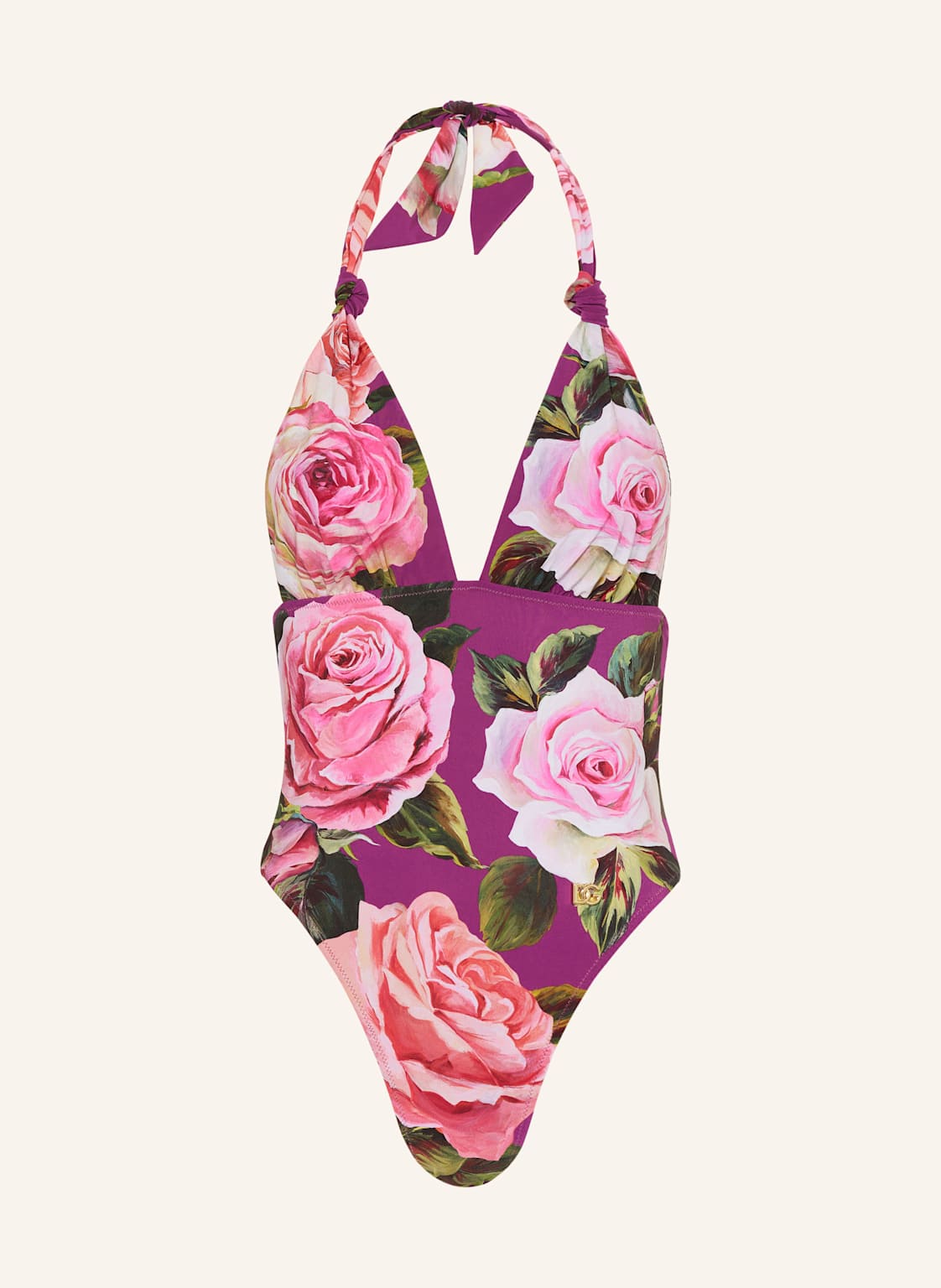 Dolce & Gabbana Neckholder-Badeanzug lila Dolce & Gabbana Neckholder-Badeanzug lila von Dolce & Gabbana
