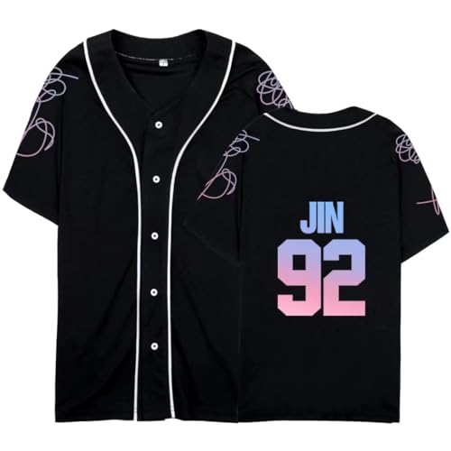 Dolpind Kpop Shirt Love Yourself Jersey Jimin Suga V Jungkook Rap Jhope Jin T-Shirt Merchandise - BTS - Schwarz - S - Kurzarm - Herren - Unisex - Baseball - T-Shirt Dolpind Kpop Shirt Love Yourself Jersey Jimin Suga V Jungkook Rap Jhope Jin T-Shirt Merchandise - BTS - Schwarz - S - Kurzarm - Herren - Unisex - Baseball - T-Shirt von Dolpind