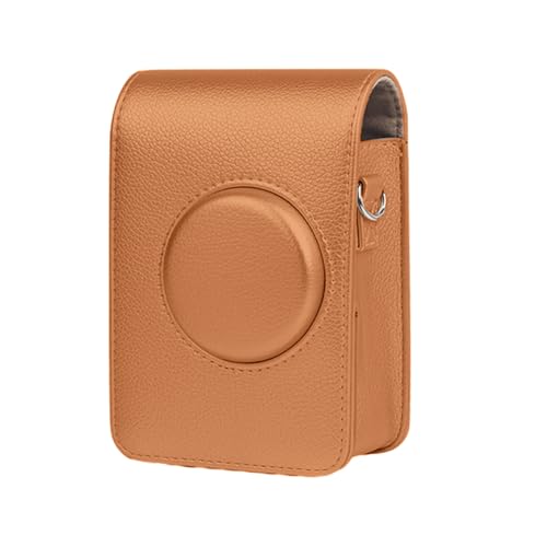 Domasvmd Kameratasche für EVO PU Tasche Leicht und Kamera Schultertasche mit verstellbarem Gurt Lederhalter EVO PU Hülle, braun von Domasvmd