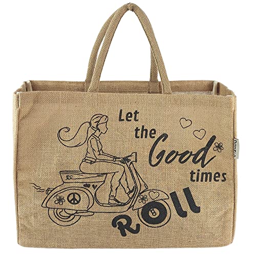 Domelo Jutetasche Einkaufstasche. Jute Shopper Tasche. Große wasserabweisenden Einkaufskorb/Strandtasche Badetasche XXL/Shopping bag Geschenke für Frauen. Nachhaltige Produkte Domelo Jutetasche Einkaufstasche. Jute Shopper Tasche. Große wasserabweisenden Einkaufskorb/Strandtasche Badetasche XXL/Shopping bag Geschenke für Frauen. Nachhaltige Produkte von Domelo