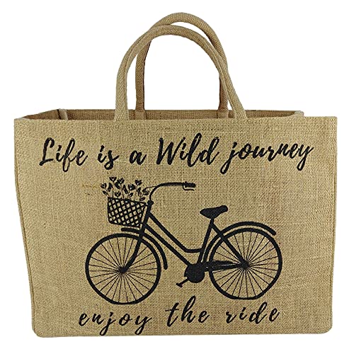Domelo Einkaufskörbe. Bedruckte Einkaufstasche. Jute Tasche groß. Korbtasche, wasserabweisenden Strandtasche. Jutetaschen Shopper als Shopping bag. Nachhaltige Tragetasche (Fahrrad) Domelo Einkaufskörbe. Bedruckte Einkaufstasche. Jute Tasche groß. Korbtasche, wasserabweisenden Strandtasche. Jutetaschen Shopper als Shopping bag. Nachhaltige Tragetasche (Fahrrad) von Domelo