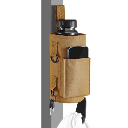 Domensi Magnetischer Wasserflaschenhalter, Fitnessstudio, Wasserflasche, Tragetasche, Tasche mit Handytasche, Silikon-Handtuchschnalle und Schlaufe, für Männer und Frauen, Fitness-Zubehör, Organizer Domensi Magnetischer Wasserflaschenhalter, Fitnessstudio, Wasserflasche, Tragetasche, Tasche mit Handytasche, Silikon-Handtuchschnalle und Schlaufe, für Männer und Frauen, Fitness-Zubehör, Organizer von Domensi