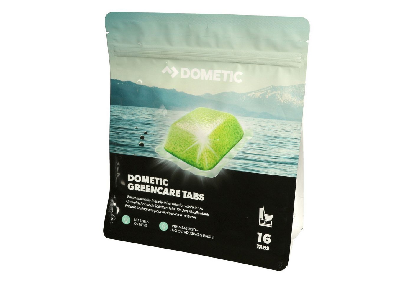 Dometic GreenCare, 16 Tabs, Camping WC, hochwirksamer Sanitär Reiniger Campingtoilettenreiniger von Dometic