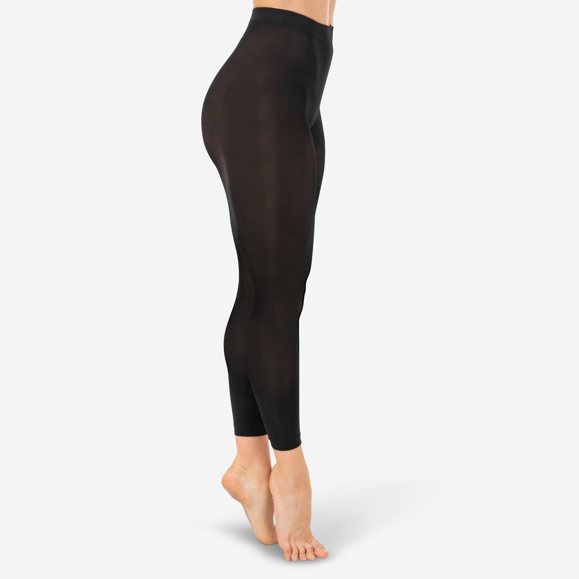 Ballettstrumpfhose Tanzleggings ohne Fuss Damen - schwarz von STAREVER