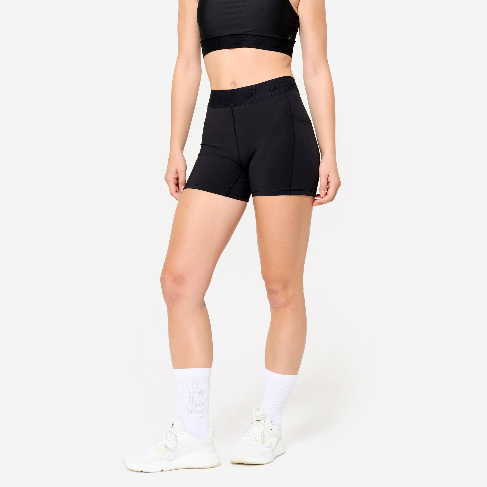 Fitness Shorts elastischer Bund - schwarz Fitness Shorts elastischer Bund - schwarz von Domyos