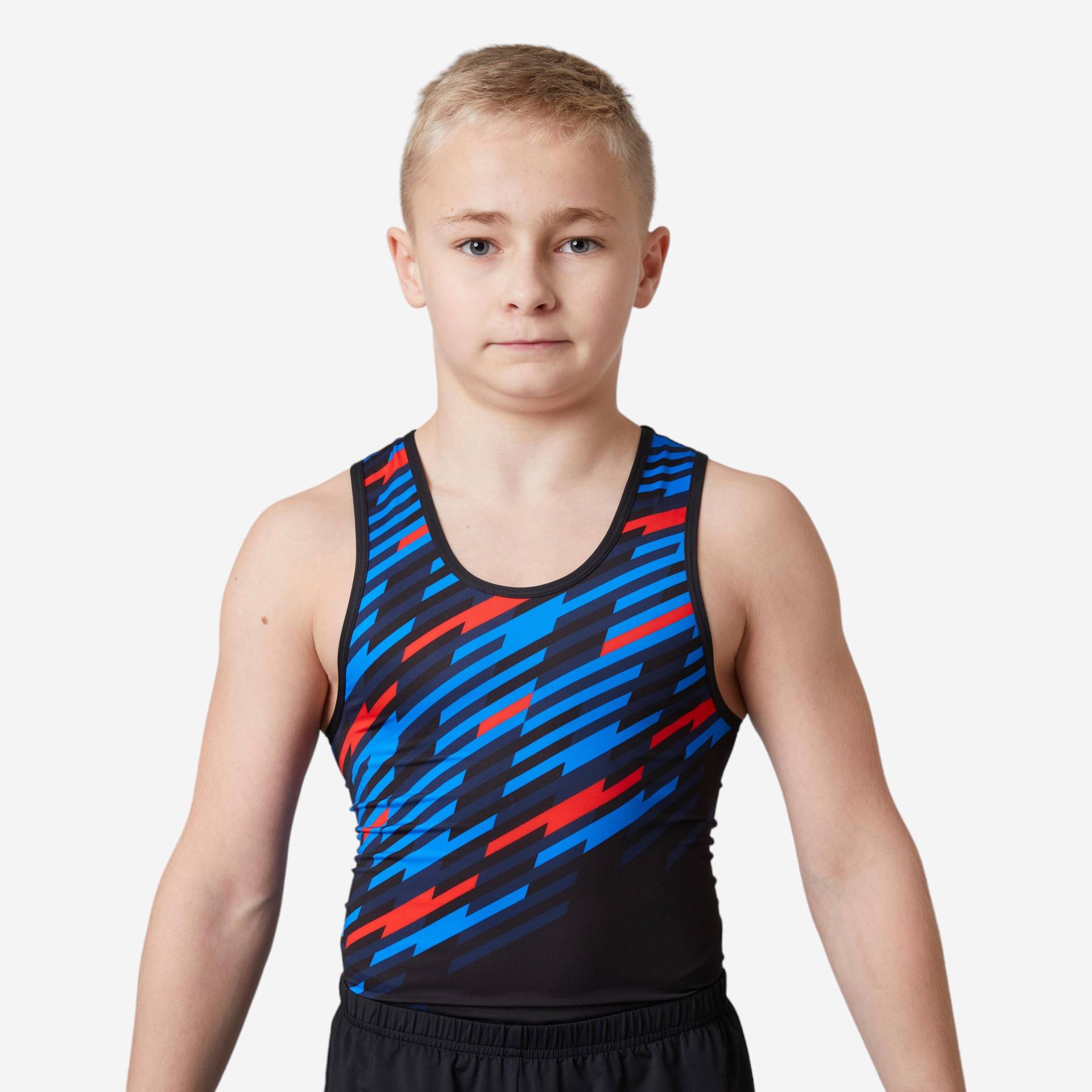 Gymnastikanzug Turnanzug Jungen schwarz Gymnastikanzug Turnanzug Jungen schwarz von Domyos