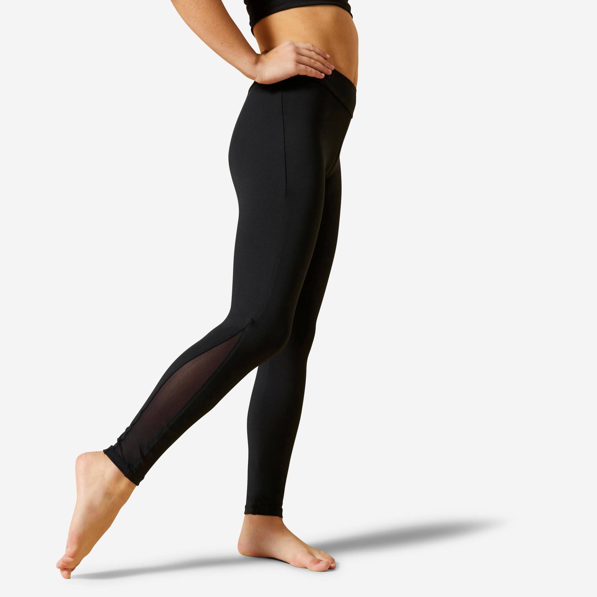 Gymnastikhose Mädchen Pailletten - schwarz Gymnastikhose Mädchen Pailletten - schwarz von Domyos