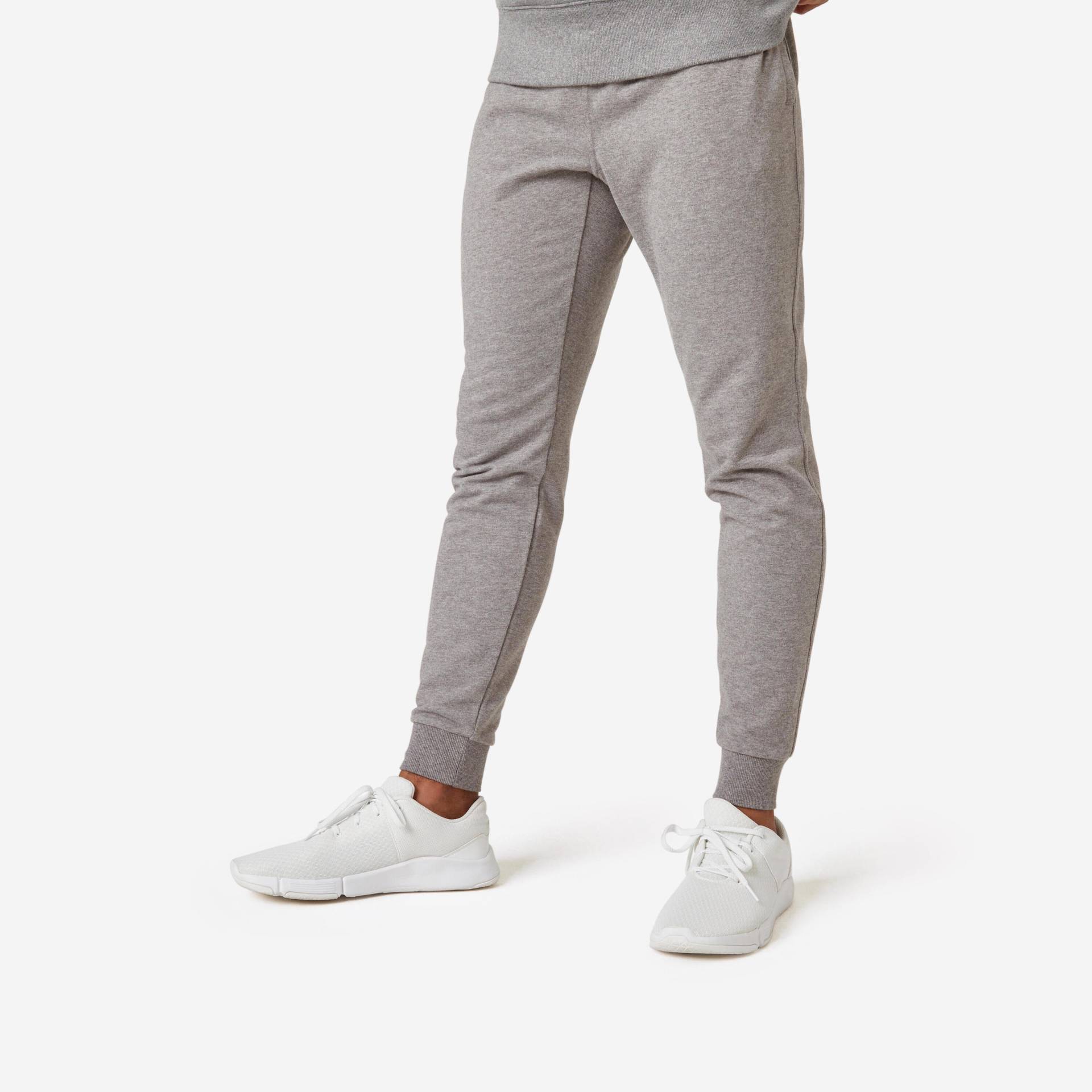 Jogginghose Herren Slim - 500 grau von Domyos