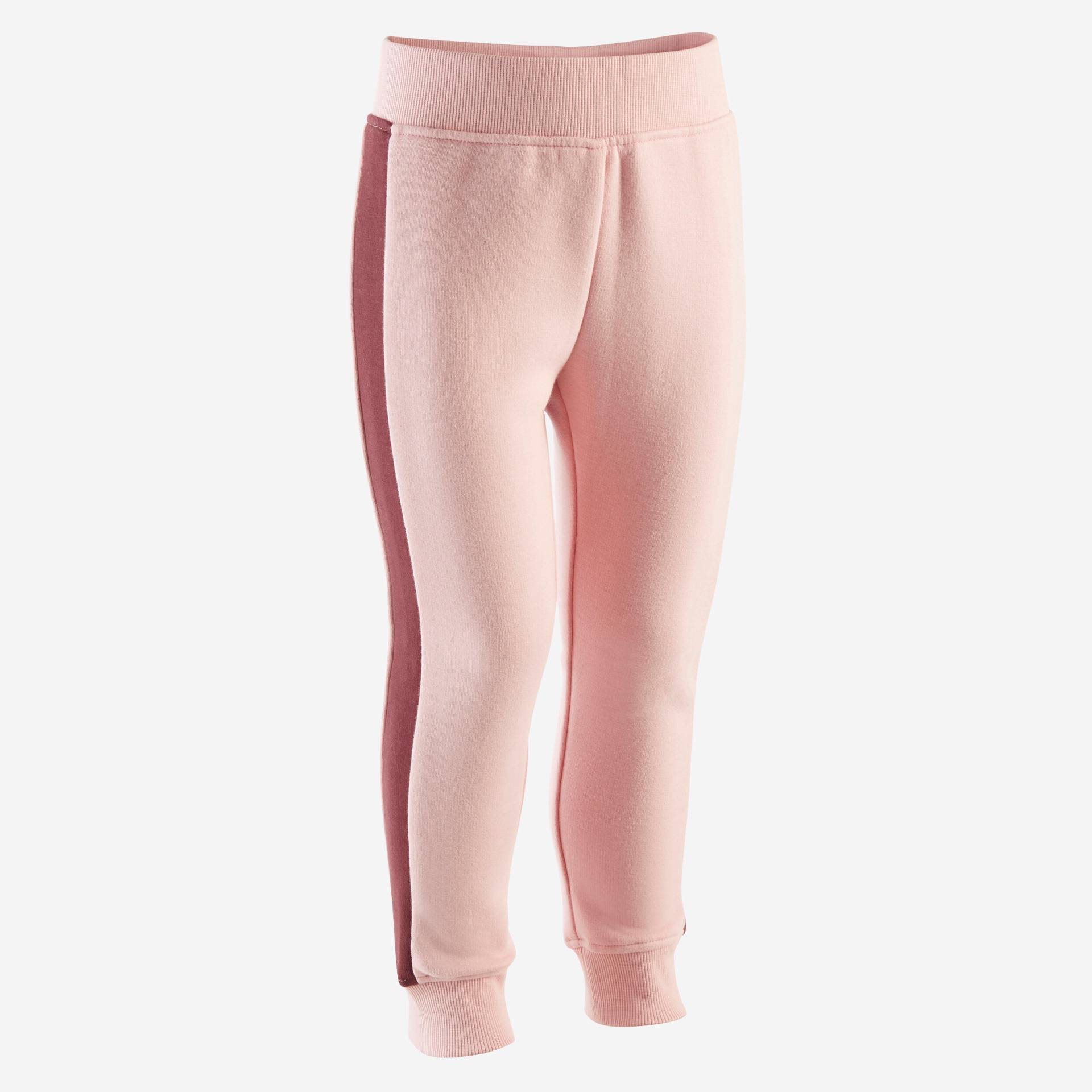 Jogginghose Babys/Kleinkinder Slim warm - rosa von Domyos