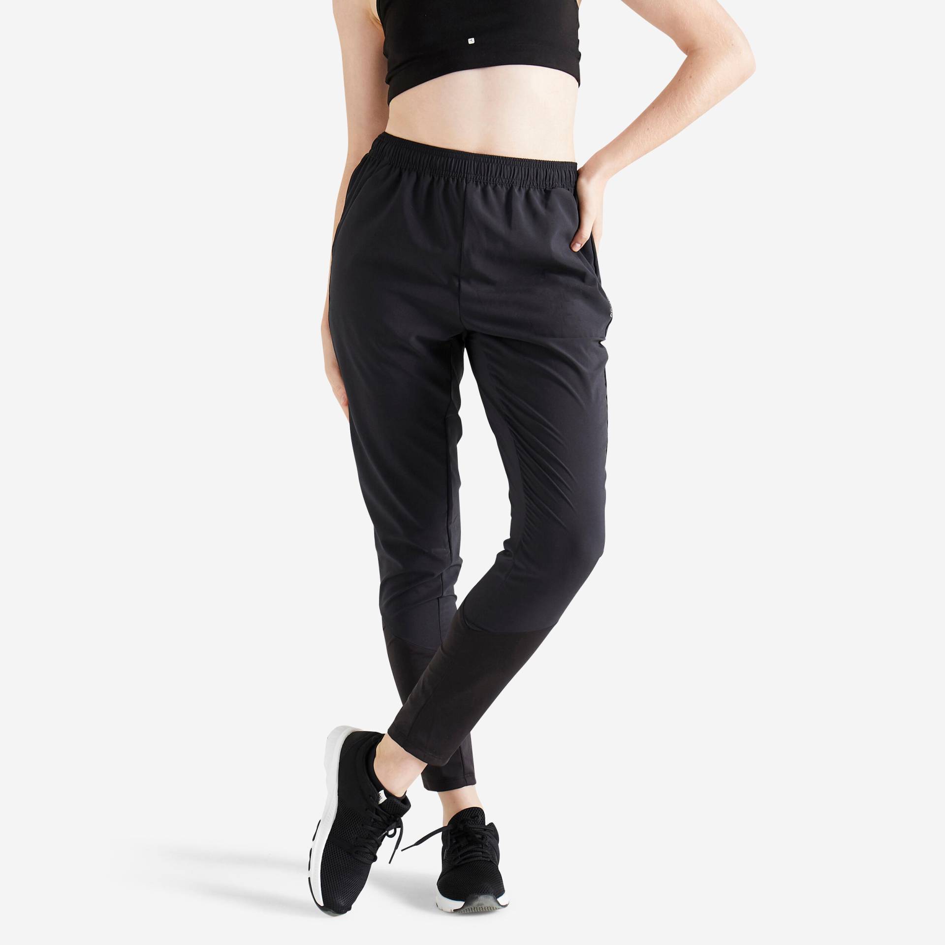 Jogginghose Damen Karottenform - schwarz Jogginghose Damen Karottenform - schwarz von Domyos